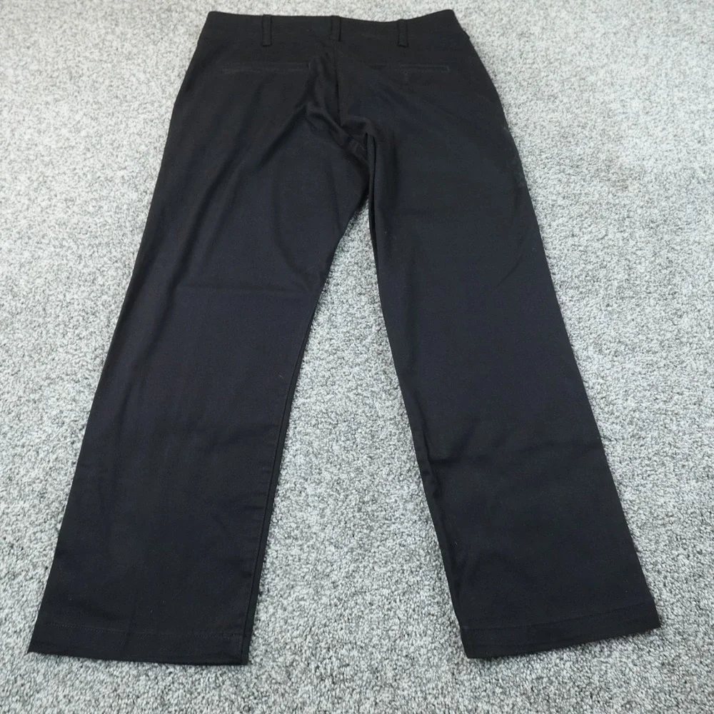 Lee Pants Mens 34X29 Black Chino Trouser Comfort MVP Straight Stretch Flex Waist